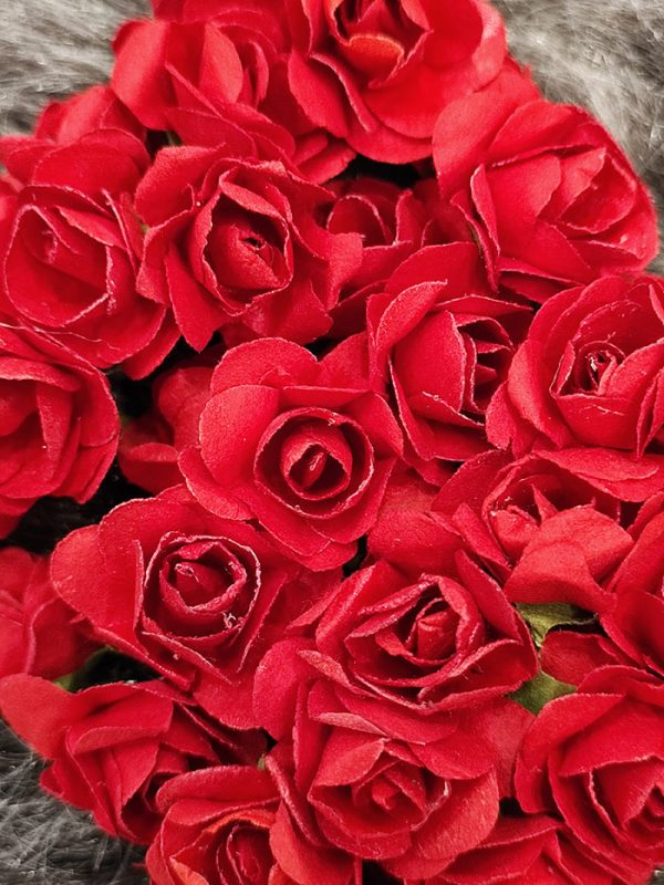 خرید و قیمت گل رز مصنوعی کاغذی قرمز از آف ایران